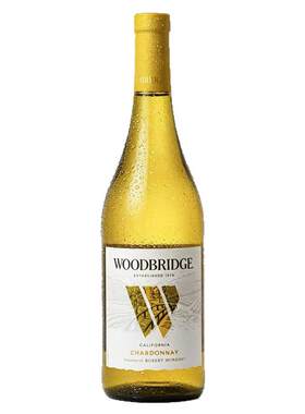 美国进口 罗伯特蒙大菲木桥 Woodbridge霞多丽干白口粮白葡萄酒