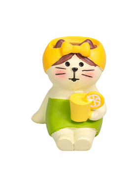 日式治愈猫咪桌面微景观摆件装饰