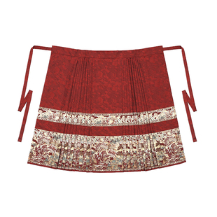 素羽华裳 万事可期 明制汉服女马面裙红色订婚服外套秋冬新年款