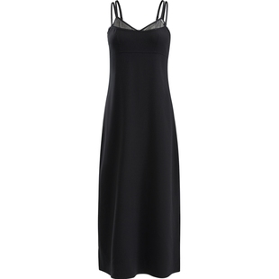 【三醋纤】JASON WU秋季新款纯色修身气质吊带A字连衣裙裙子长裙