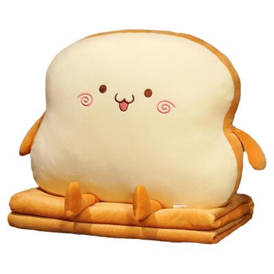 上班车载空调被子抱枕毯子二合一