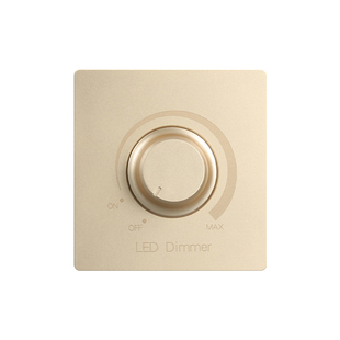 86型无极旋钮灯光亮度调节开关控制器LED白织灯台灯调光开关面板