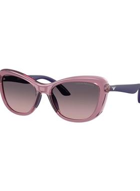 阿玛尼墨镜女童防晒遮阳潮酷蝶形