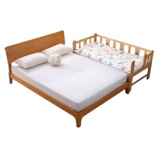 床垫套儿童拼接床A类60S全棉床褥套宝宝婴儿垫被套加宽床床笠定做