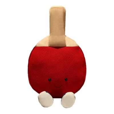 乒乓球拍玩偶抱枕摆件