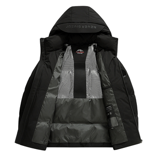 哥宾尼高端国标白鸭绒男装羽绒服2025冬季加厚保暖连帽休闲外套潮