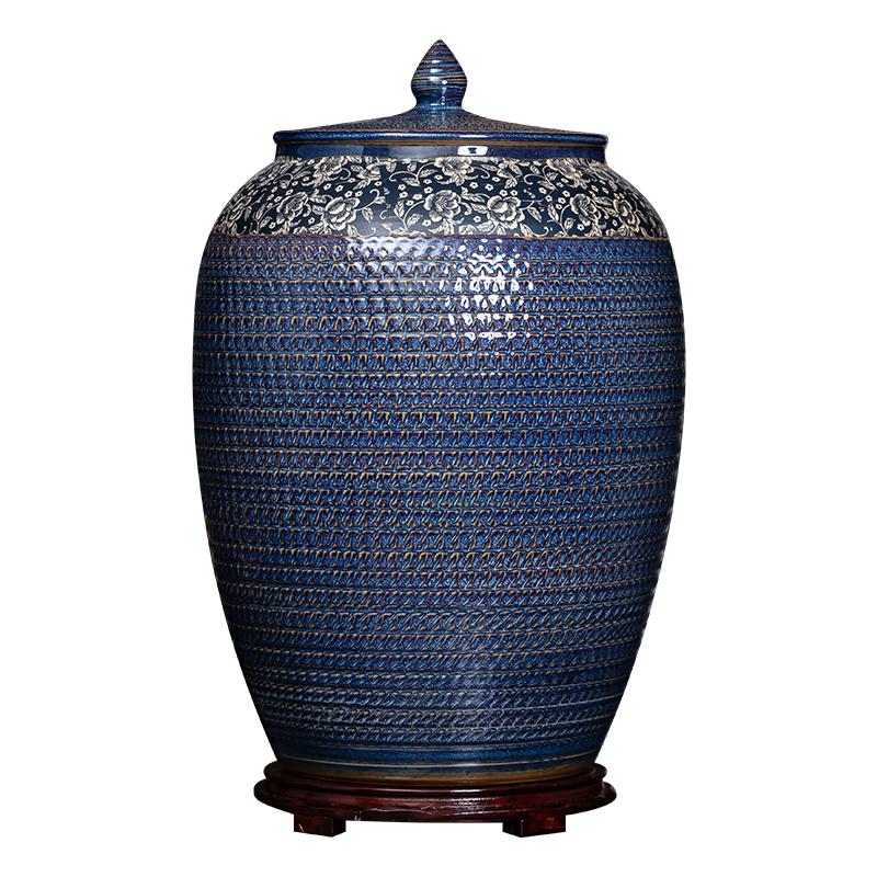 景德镇陶瓷米缸油缸水桶20斤5米桶/米缸