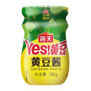 海天黄豆酱340g/瓶炒菜拌面麻辣香锅豆瓣酱蒸鱼炖炒酱料下饭酱