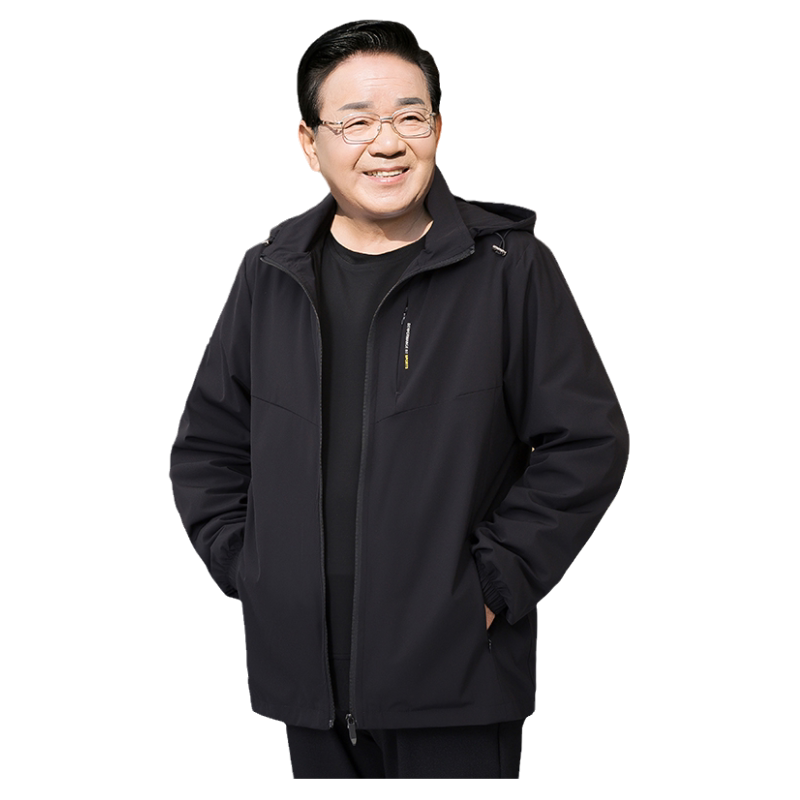 中老年人春秋外套男爸爸装中年