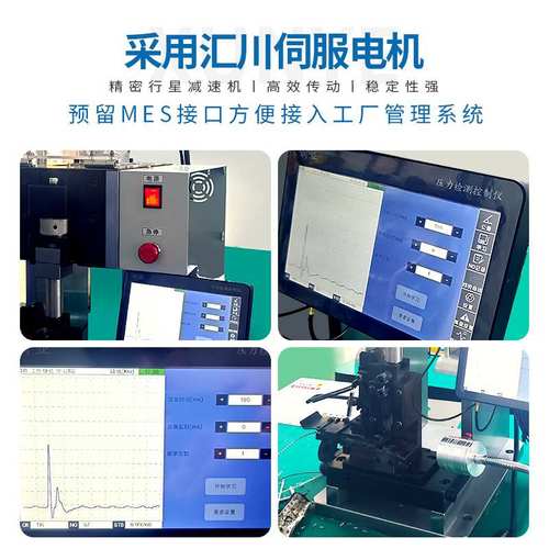 压力检测伺服端子机源头工厂4T高精密压接线束定制1KW伺服电机