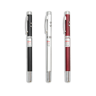 五合一多功能激光灯手电筒沙盘售楼指示教师专用逗猫神器镭射指星笔超强红色激光红外线远射伸缩教鞭笔圆珠笔