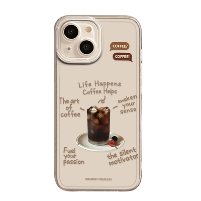 咖啡冰美式拿铁手机壳适用