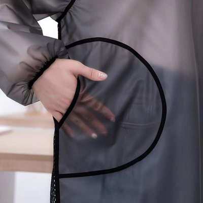 防水防油长袖围裙厨房家用2025新款女加长工作服餐饮专用男士罩衣