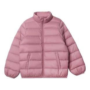 咕噜日记童装儿童羽绒服立领2025冬女童保暖上衣轻薄男童羽绒外套