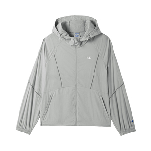 Champion冠军连帽夹克女2026春季新款低饱和休闲运动风短款外套潮