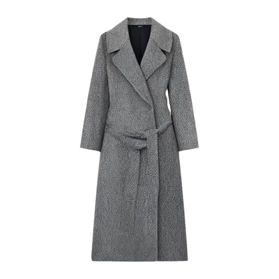 100%纯羊毛女大衣中长款修身加厚