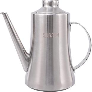 贝瑟斯304不锈钢油壶调味油瓶防漏加厚家用带滤网大容量储油罐