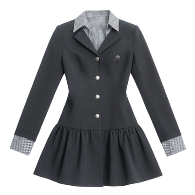 FragileHeart灰色西装连衣裙