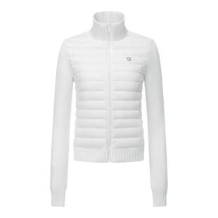 CLIMAX VISION仿貂毛针织拼接短款高领排骨羽绒服休闲保暖外套