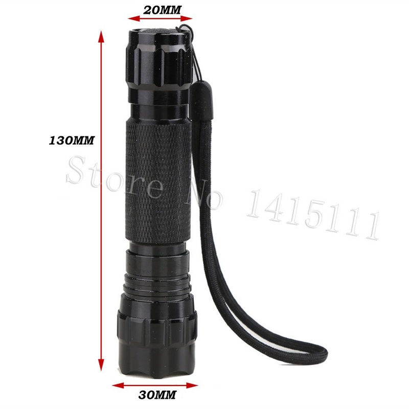 热销501B-T6手电筒户外骑行照明强光批发铝合金LED防身远射家用