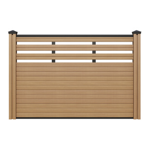 塑木围栏护栏花园防腐木栅栏塑木围栏户外庭院别墅小院子院墙栏杆