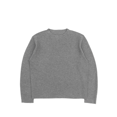 IN EXISTENCE存世25FW羊毛混纺48支超细密针米兰诺罗纹刺绣打底衫