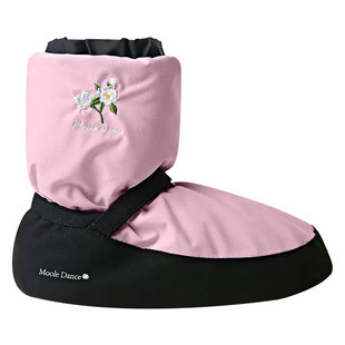 小茉莉舞蹈鞋冬成人女芭蕾保暖鞋女童跳舞专用热身棉鞋加绒软底鞋