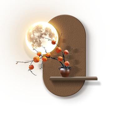 发光月球立体砂岩装饰画氛围灯画