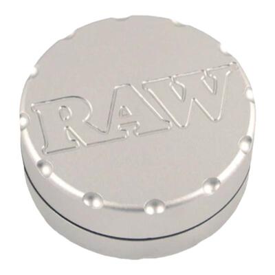 RAW磨烟器双层研磨器金属铝小型便携随身超薄grinder烟斗配件锋利