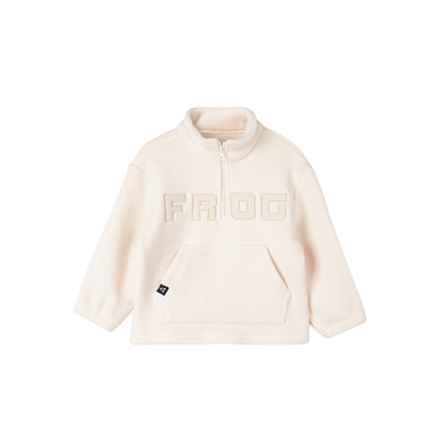 青蛙王子童装男童立领加绒卫衣冬季新款宝宝冬装加厚保暖打底上衣