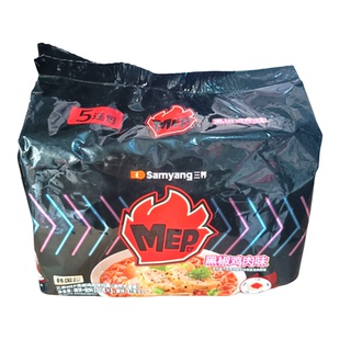 三养MEP黑椒鸡肉味拉面风味方便面袋装夜宵方便面泡面速食