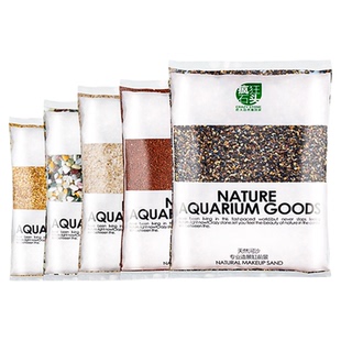 鱼缸底砂造景装饰雨林沙南美溪流沙石火山石头石英白沙子乌龟铺底