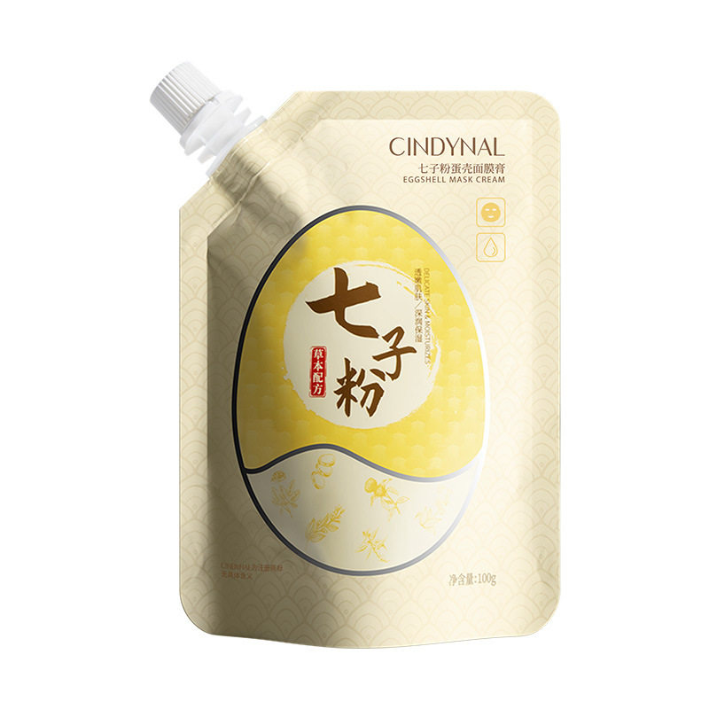 仙蒂奈儿七子粉蛋壳面膜膏玫瑰山茶花密集补水滋润保湿氨基酸泥膜