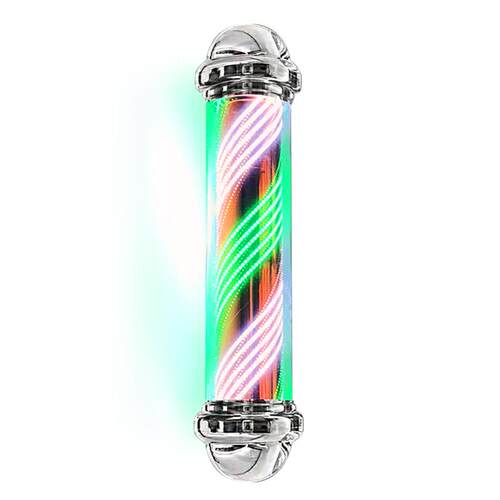 LED美发转灯网红潮店新款理发店发廊户外灯箱防水超亮挂墙壁