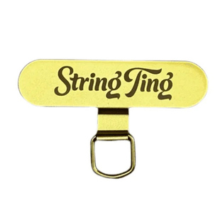 String Ting 手机挂链夹片通用防丢结实耐用可拆卸手机壳挂饰挂绳贴片卡扣百搭充电口挂片金属超薄垫片
