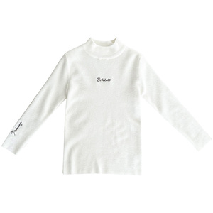 女童洋气毛衣2023秋冬装新款儿童半高领长袖网红宝宝针织打底衫潮