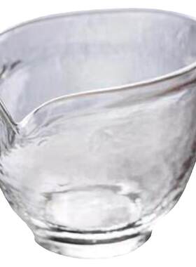 彩集堂锤纹异形耐热玻璃公道杯