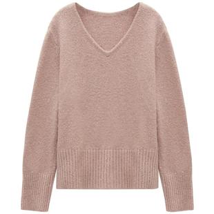 COCOBELLA[璀璨星河]细闪亮片上衣女软糯毛衣V领针织衫MZ3109