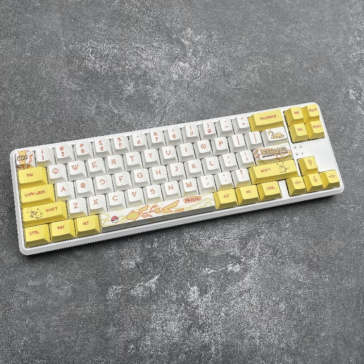 68键黑爵k680t蓝牙有线无线机械键盘青轴小mini游戏PBT白色便携