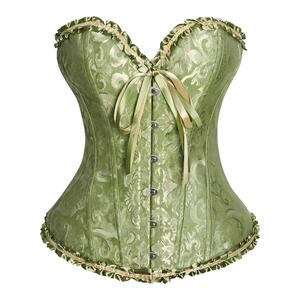 外穿鱼骨胸衣抹胸束身衣钢扣绑带搭马面裙新中式提花大码塑型收腰