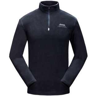 Jeep吉普抓绒外套男摇粒绒抓绒衣加厚绒衣珊瑚冲锋衣内胆户外大码