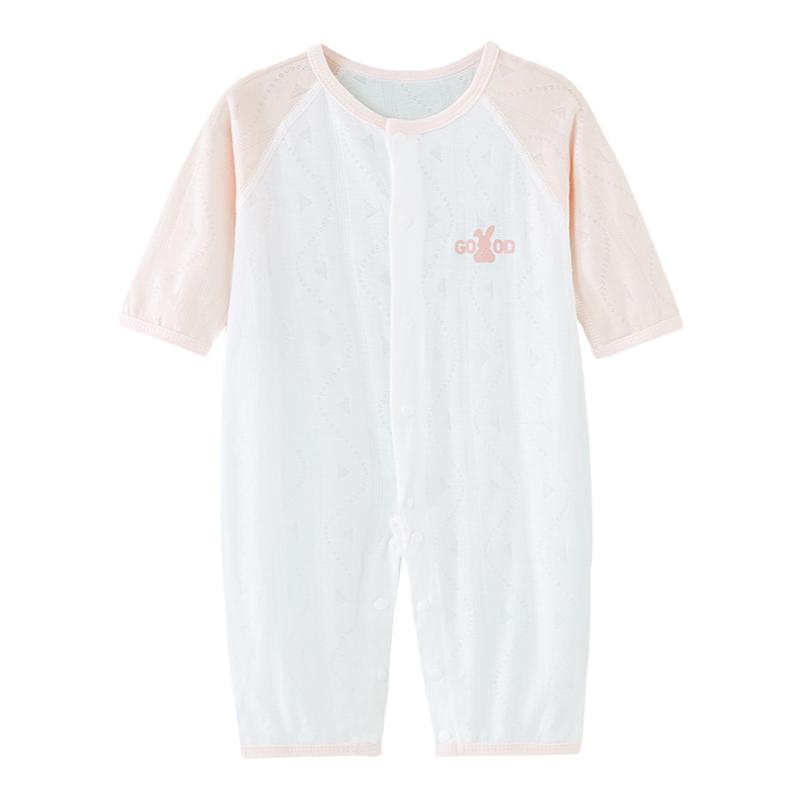 婴儿空调服薄款连体衣夏宝宝睡衣