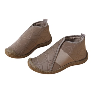 棉鞋男款冬季防滑保暖东北加厚老人一脚蹬爸爸防水加绒二棉皮靴女