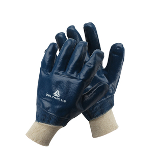 代尔塔手套丁腈涂层耐磨加厚防滑搬运装卸防化加工专业防护手套