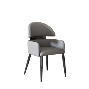 意式轻奢餐椅久坐舒适靠背椅高颜值餐桌椅设计师酒店椅子高级感