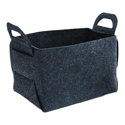 毛毡杂物化妆台小号玩具整理篮子
