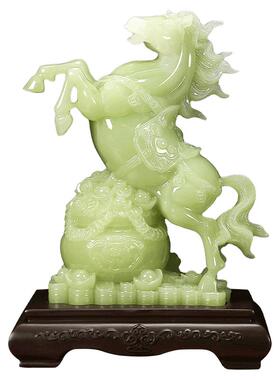 吉善缘合成玉石中式客厅书房前台