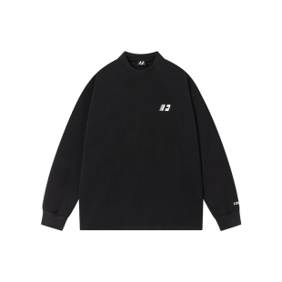 FORNINES发热保暖德绒打底衫男款秋冬刺绣长袖T恤潮牌内搭卫衣女