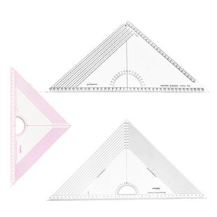 科灵缝份三角尺手工拼布工具尺多功能量角器制图三角形服装打版尺