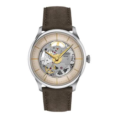 天梭杜鲁尔系列机械皮带腕表